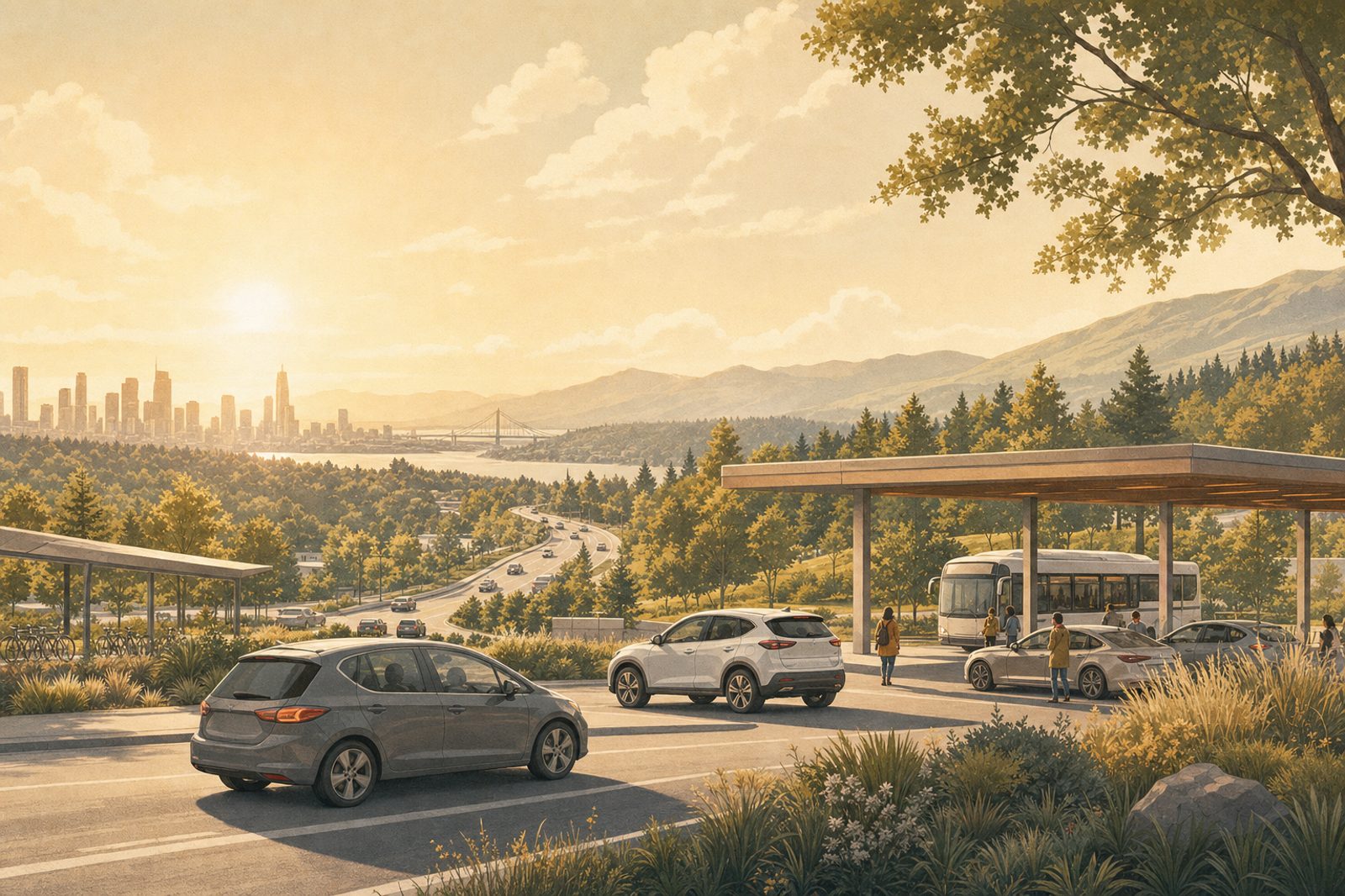 Ridesharing and Commuting