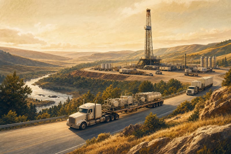 Oil Well and Fracing Transport