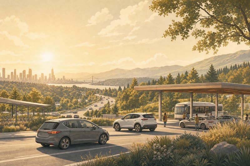 Ridesharing and Commuting